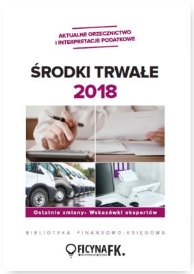 Okładka książki Środki trwałe 2018