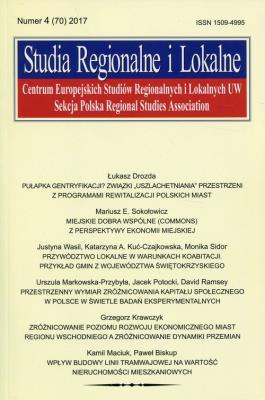 Opakowanie Studia Regionalne i Lokalne nr 4 2017