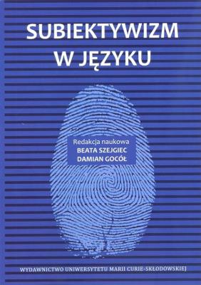 Okładka książki Subiektywizm w języku