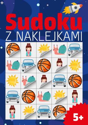 Okładka książki Sudoku z naklejkami 5+
