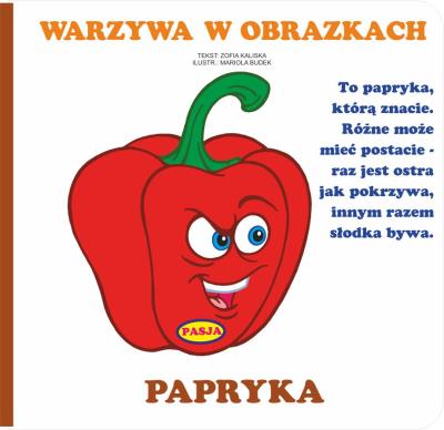Warzywa w obrazkach. Autor: Kaliska Zofia. SmakLiter.pl Okładka książki Warzywa w obrazkach