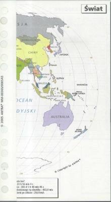 Opakowanie Wkład do organizera A5 mapa świata ANTRA