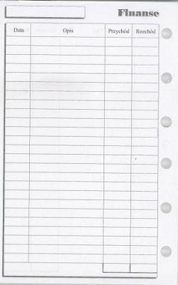 Opakowanie Wkład do organizera K Finanse ANTRA