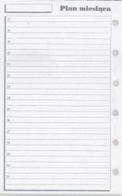 Opakowanie Wkład do organizera K Plan miesiąca ANTRA