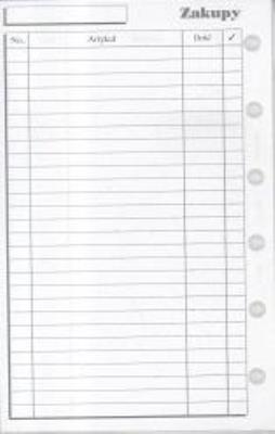 Opakowanie Wkład do organizera K Zakupy ANTRA