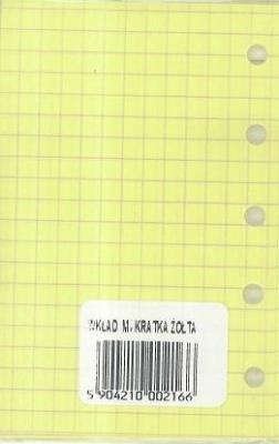 Opakowanie Wkład do organizera M Kratka żółta ANTRA