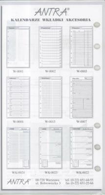 Opakowanie Wkład do organizera ST bloczek ANTRA
