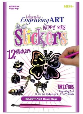 Opakowanie Wydrapywanka naklejki Szczęśliwe robaczki