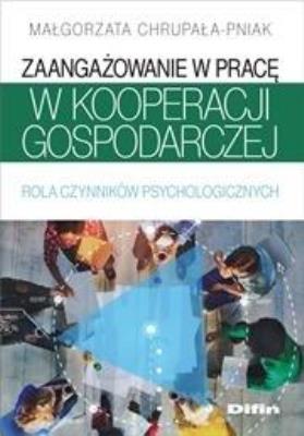 Okładka książki Zaangażowanie w pracę w kooperacji gospodarczej