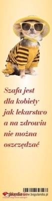 Opakowanie Zakładka do książki - Szafa jest dla kobiety jak..
