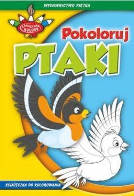 Zakręcone kolory. Pokoloruj ptaki. Autor: praca zbiorowa. SmakLiter.pl Okładka książki Zakręcone kolory. Pokoloruj ptaki