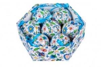 Opakowanie Zestaw bombek - kaszubskie białe (7 szt.) FOLKSTAR