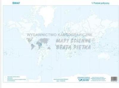 Zestaw- Świat mapa konturowa. Wydawca: Piętka. SmakLiter.pl Opakowanie Zestaw- Świat mapa konturowa