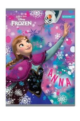 Opakowanie Zeszyt A5 w trzy linie 16 kartek Kraina Lodu 10 sztuk mix