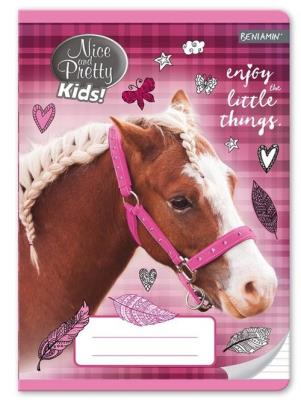 Opakowanie Zeszyt A5 w trzy linie 16 kartek Nice And Pretty 10 sztuk mix