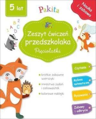 Okładka książki Zeszyt ćwiczeń przedszkolaka. Pięciolatki