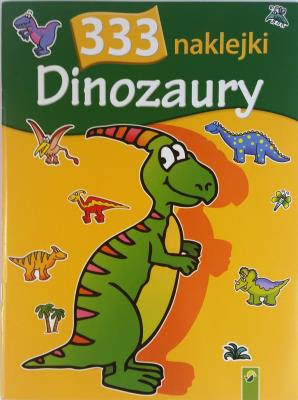 Okładka książki 333 naklejki Dinozaury