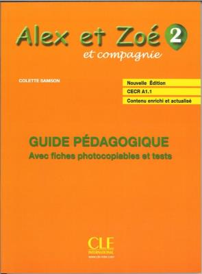 Okładka książki Alex et Zoe 2 przewodnik metodyczny Nowa edycja