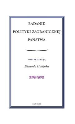 Badanie polityki zagranicznej państwa. Wydawca: Rambler. SmakLiter.pl Opakowanie Badanie polityki zagranicznej państwa