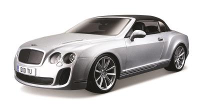 Opakowanie Bentley Continental srebrny 1:18 BBURAGO