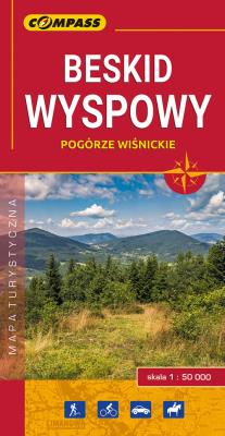 Okładka książki Beskid Wyspowy Pogórze Wiśnickie 1:50 000