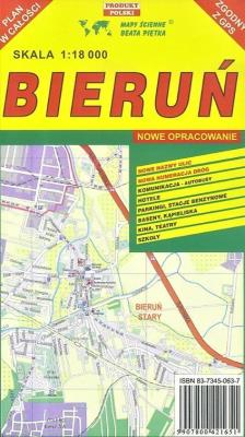 Bieruń 1:18 000 plan miasta PIĘTKA. Wydawca: Piętka. SmakLiter.pl Opakowanie Bieruń 1:18 000 plan miasta PIĘTKA