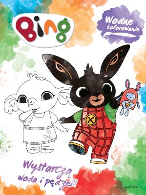 Bing. Wodne kolorowanie. Autor: Anna Czerepaniak. SmakLiter.pl Okładka książki Bing. Wodne kolorowanie