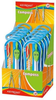 Opakowanie Cyrkiel standard w etui z grafitami 10 sztuk mix kolorów