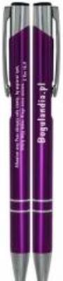 Długopis - Albowiem oczy Pana obiegają.. fioletowy. Wydawca: Bogulandia. SmakLiter.pl Opakowanie Długopis - Albowiem oczy Pana obiegają.. fioletowy
