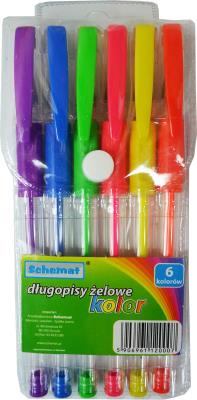 Opakowanie Długopis żelowy 6 kolorów