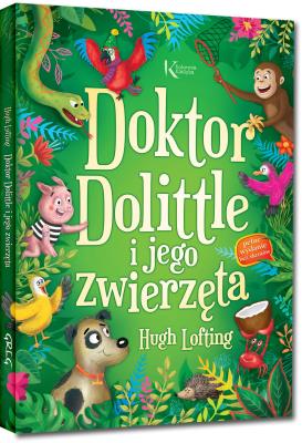 Okładka książki Doktor Dolittle i jego zwierzęta kolor TW GREG