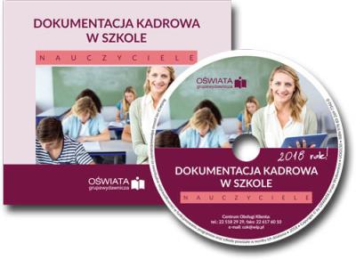 Okładka książki Dokumentacja kadrowa w szkole. Nauczyciele CD