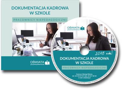Okładka książki Dokumentacja kadrowa w szkole. Pracownicy niepedagogiczni CD