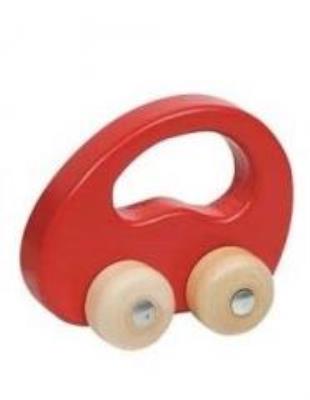 Opakowanie Drewniane autko czerwone