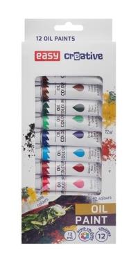 Opakowanie Farbki olejne 12 kolorów EASY