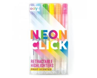 Opakowanie Flamastry na kliknięcie pachnące Neonowe 6 flamastrów