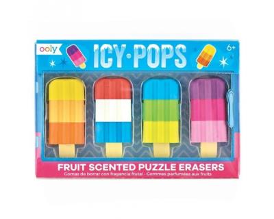 Gumki do ścierania, Pachnące, Lody na Patyku, 4 gumki. Wydawca: Kolorowe Baloniki. SmakLiter.pl Opakowanie Gumki do ścierania, Pachnące, Lody na Patyku, 4 gumki
