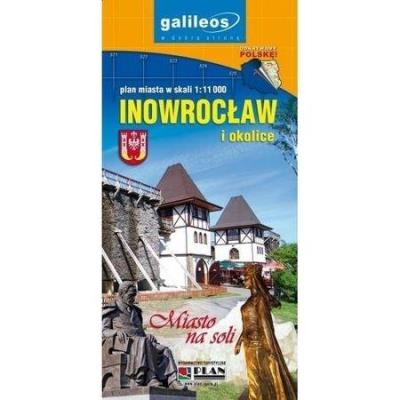 Okładka książki Inowrocław i okolice. Plan miasta. 1:11000