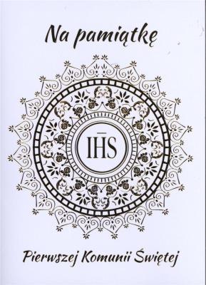 Okładka książki Karnet B6 Komunia IHS