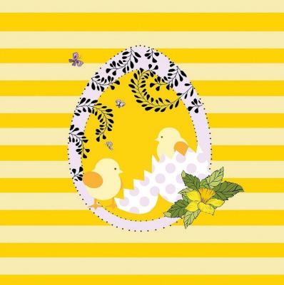 Opakowanie Karnet Swarovski kwadrat Wielkanoc Jajko