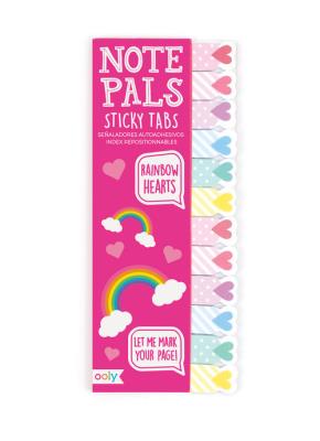 Karteczki samoprzylepne Tęczowe Serduszka 180 karteczek. Wydawca: Kolorowe Baloniki. SmakLiter.pl Opakowanie Karteczki samoprzylepne Tęczowe Serduszka 180 karteczek