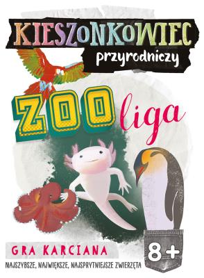 Kieszonkowiec przyrodniczy Zoo liga (8+). Autor: Patrycja Zakaszewska, Małgorzata Pazik. SmakLiter.pl Okładka książki Kieszonkowiec przyrodniczy Zoo liga (8+)