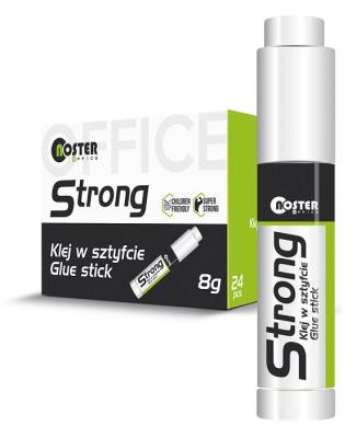 Klej w sztyfcie strong 8 g (24szt) NOSTER. Wydawca: Noster. SmakLiter.pl Opakowanie Klej w sztyfcie strong 8 g (24szt) NOSTER