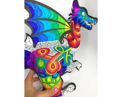 Opakowanie Kolorowanka 3D Smok