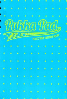 Okładka książki Kołozeszyt Project Book Neon dots A5 kratka niebieski