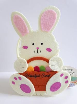 Opakowanie Koszyczek filcowy Zajączek
