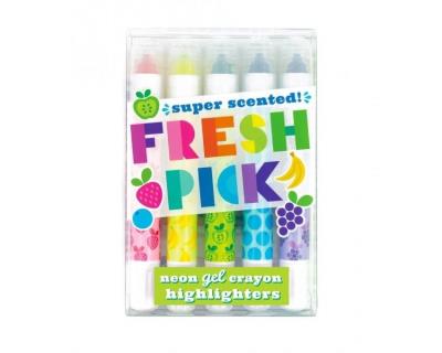 Opakowanie Kredki Soczyste Owoce. Pachnące Neonowe Kredki Żelowe.