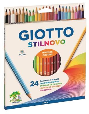 Kredki Stilnovo Intense 24 kolory. Wydawca: GIOTTO. SmakLiter.pl Opakowanie Kredki Stilnovo Intense 24 kolory