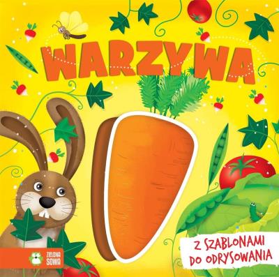 Książka z szablonami. Warzywa. Autor: Ilona Brydak (ilustr.). SmakLiter.pl Okładka książki Książka z szablonami. Warzywa