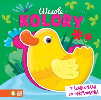 Książka z szablonami. Wesołe kolory. Autor: Ilona Brydak (ilustr.). SmakLiter.pl Okładka książki Książka z szablonami. Wesołe kolory